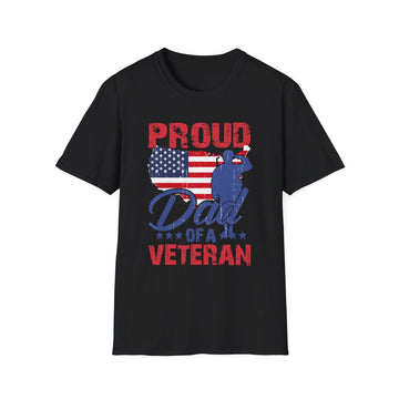 Proud Dad of a Veteran - Veteran - Unisex T-Shirt