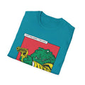 Alligator with Gun - Comic Mafia - Front Design - Premium Bio Unisex T-Shirt - Pure Face Streetwear