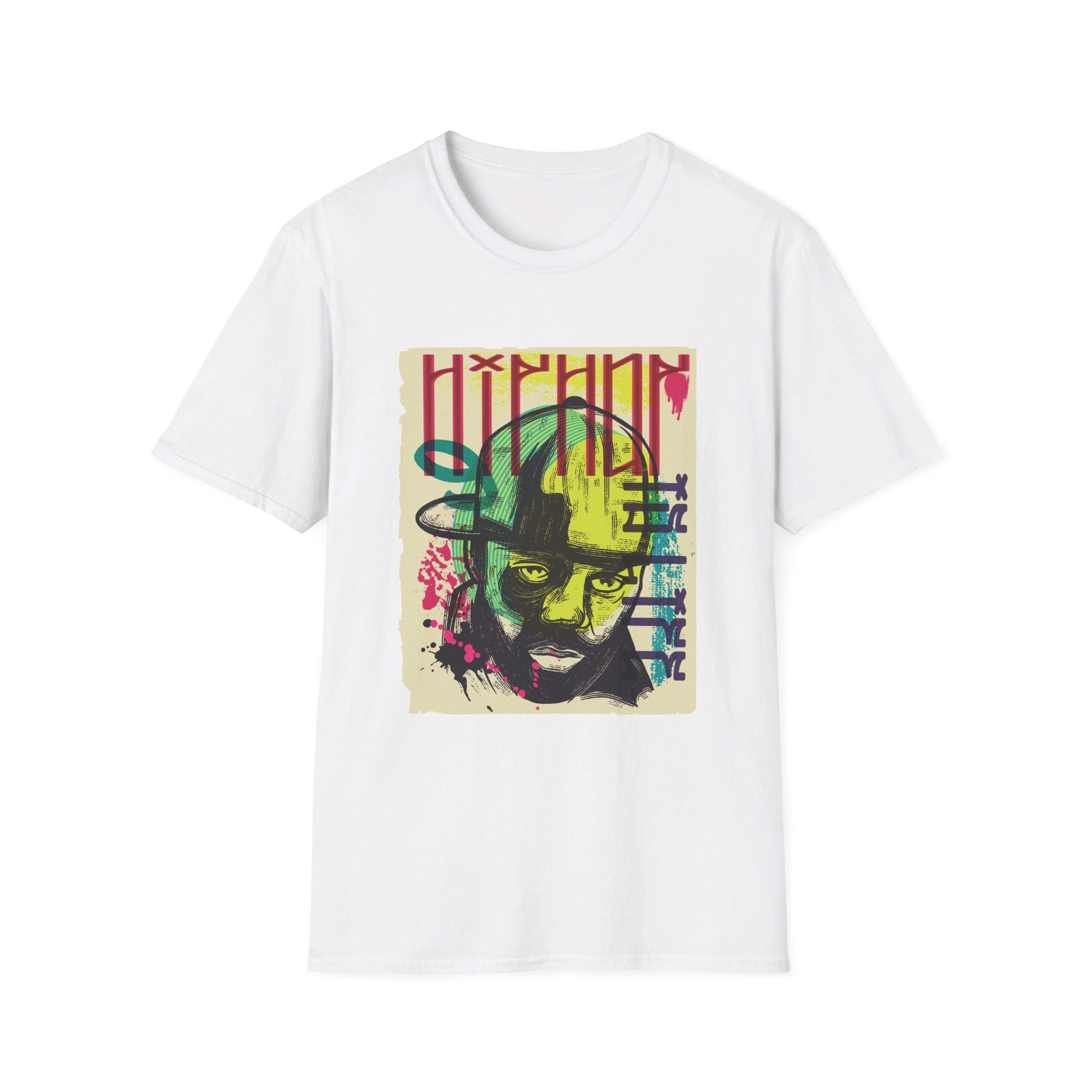 Raper Man - Urban Graffiti - Front Design - Premium Bio Unisex T-Shirt - Pure Face Streetwear