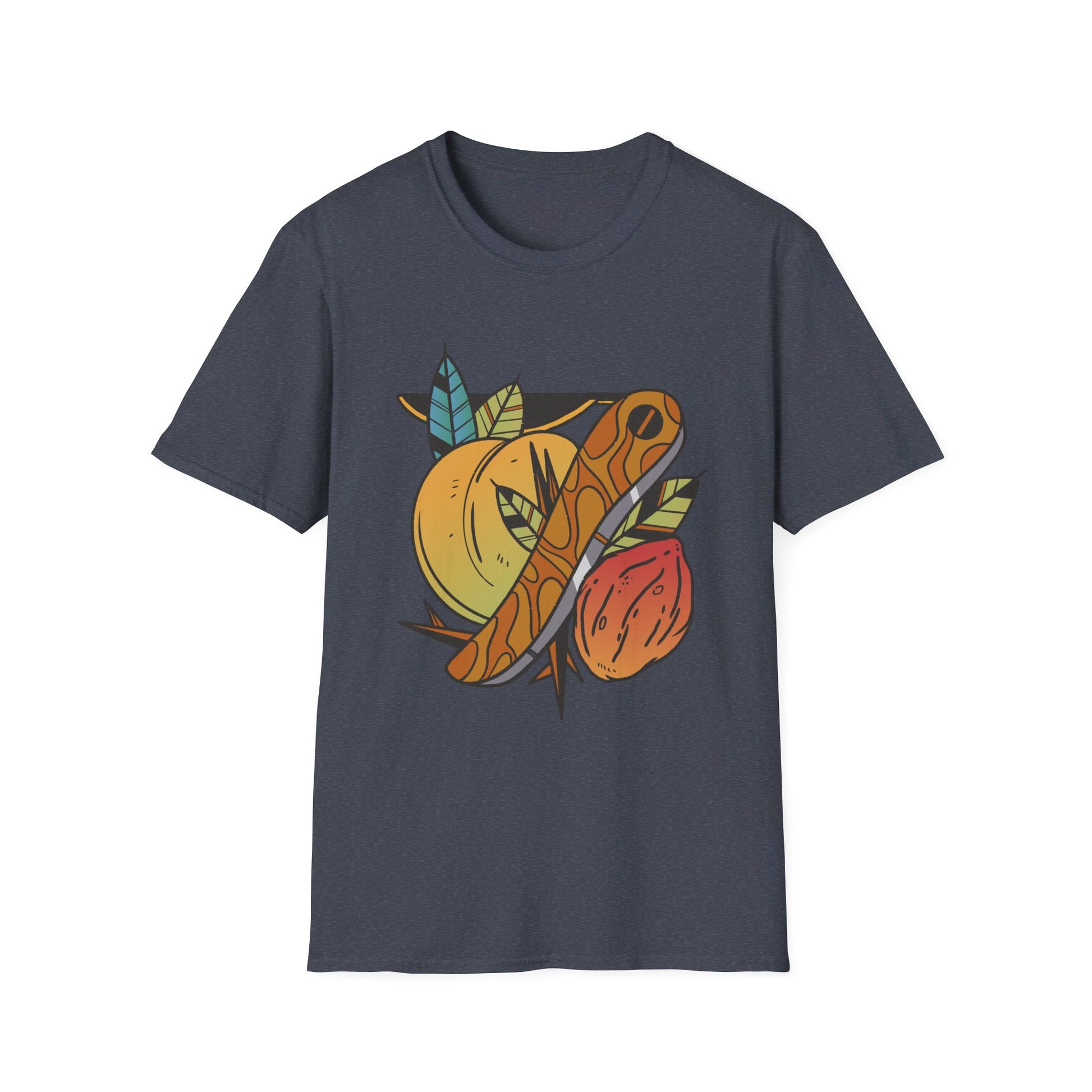 Peach Tattoo - Old School Tattoo - Front Design - Premium Bio Unisex T-Shirt - Pure Face Streetwear