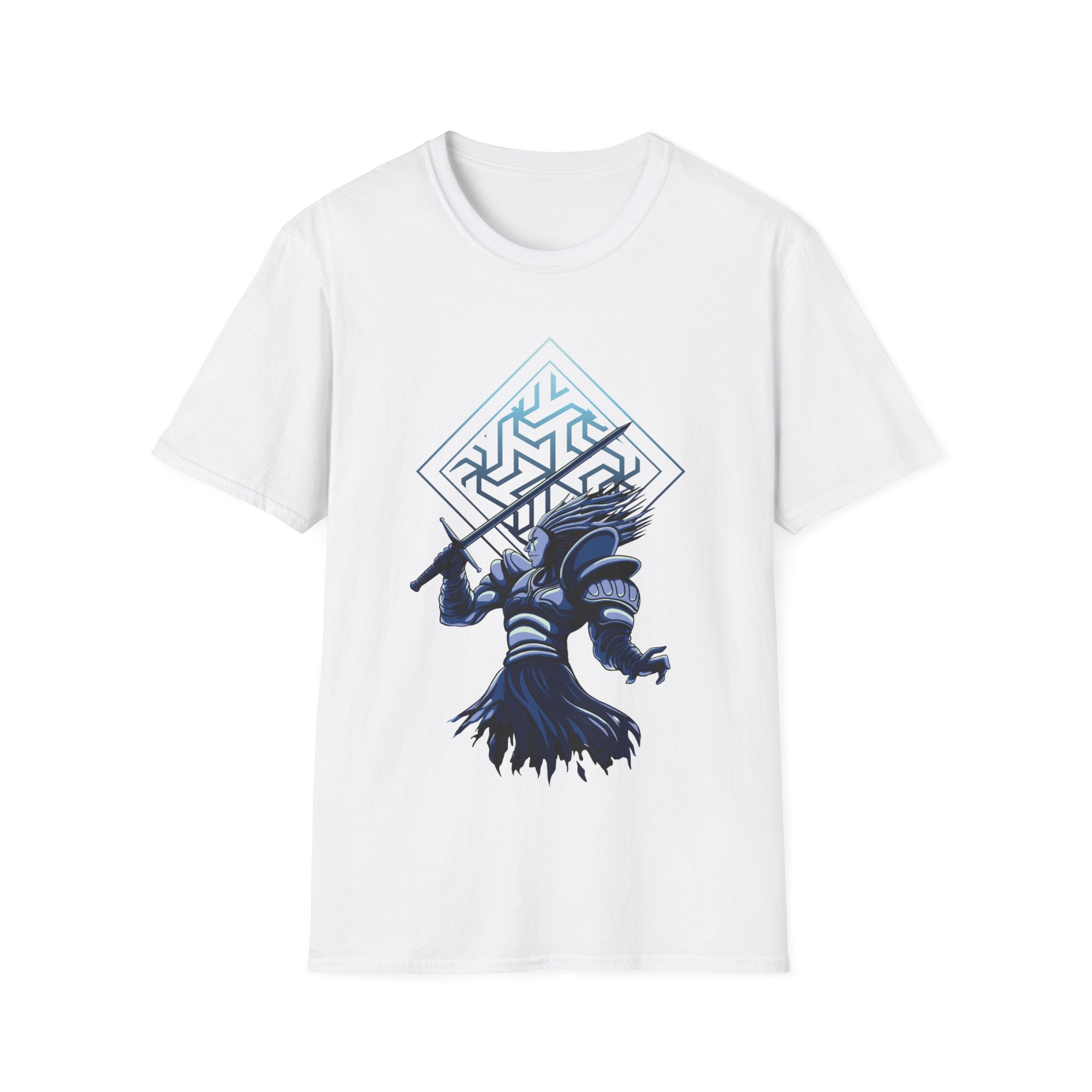 Dark Knight with Mask - Dark RPG Warrior - Unisex T-Shirt