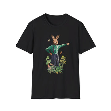 Rabbit - Animal Human - Front Design - Premium Bio Unisex T-Shirt - Pure Face Streetwear