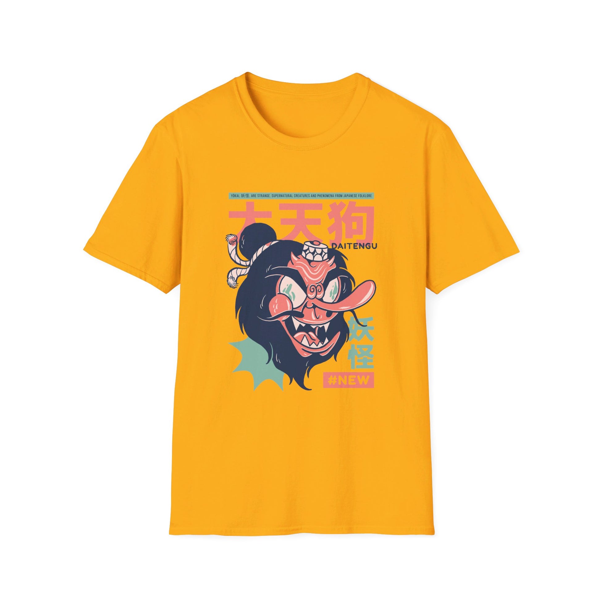 Daitengu - Japanese Yokai - Front Design - Premium Bio Unisex T-Shirt - Pure Face Streetwear