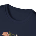 Hare Rabbit Ivy Flowers - Animals In Nature - Front Design - Premium Bio Unisex T-Shirt - Pure Face Streetwear