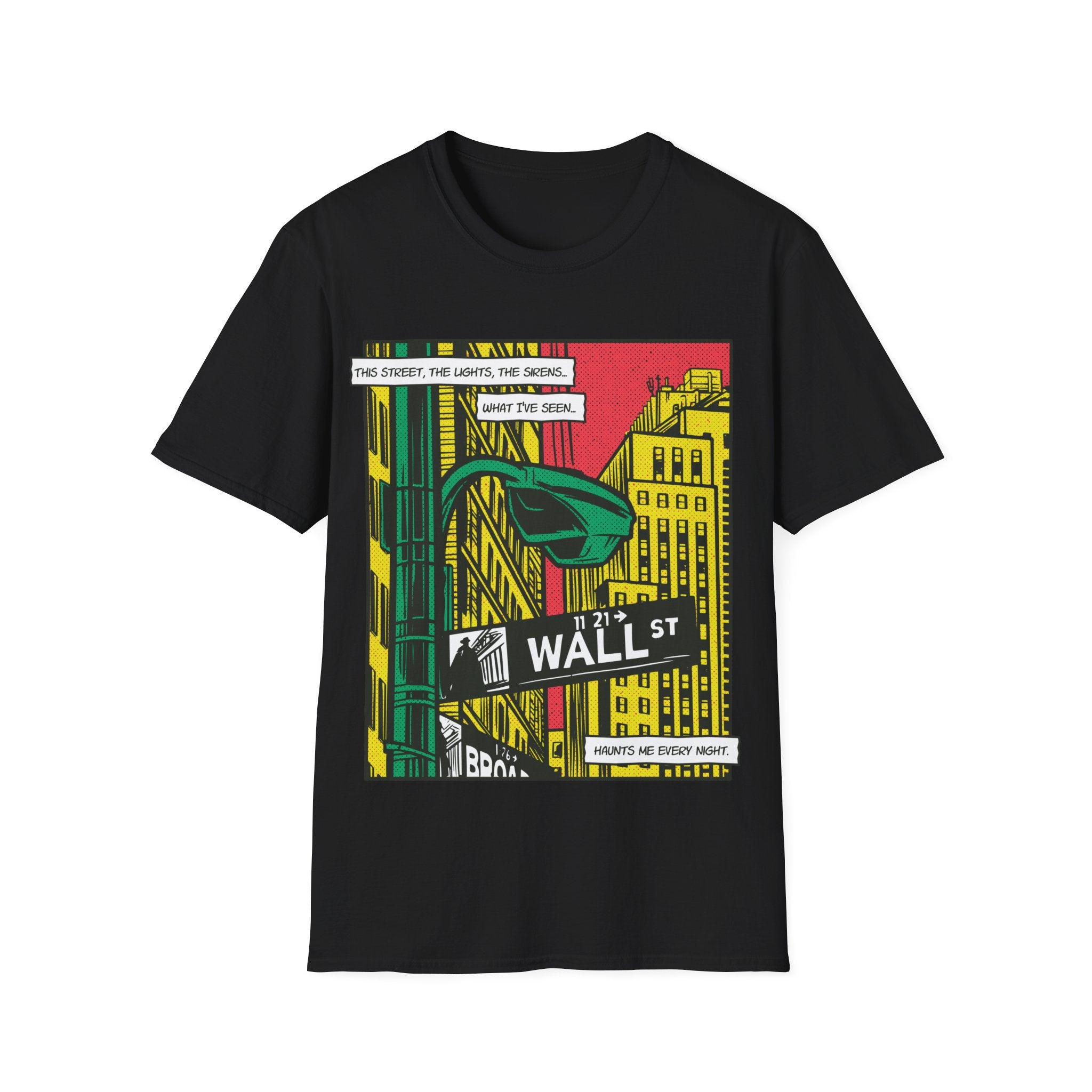 Wall Street - Comic Mafia - Unisex T-Shirt - Front Print