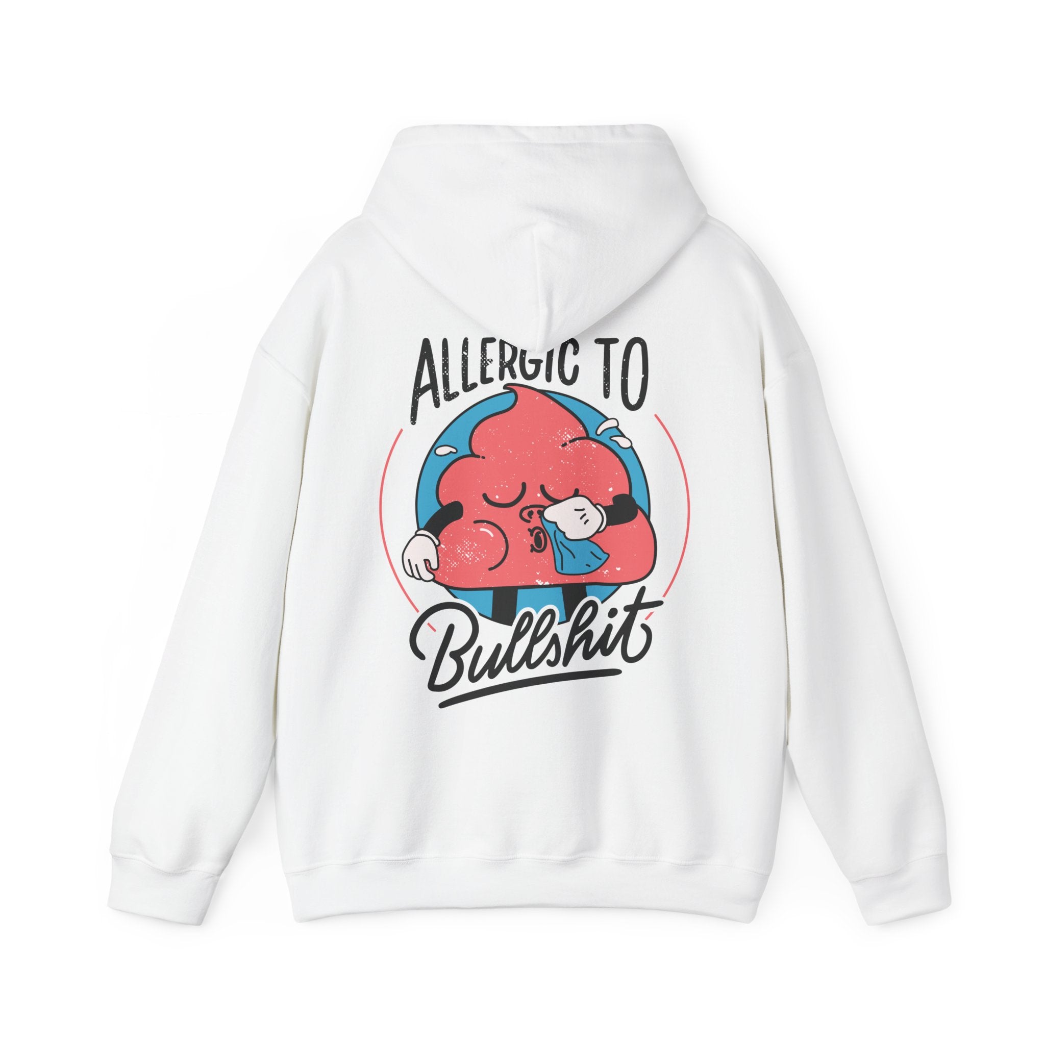 Allergic to Bullshit - Antisocial Retro - Unisex Hoodie