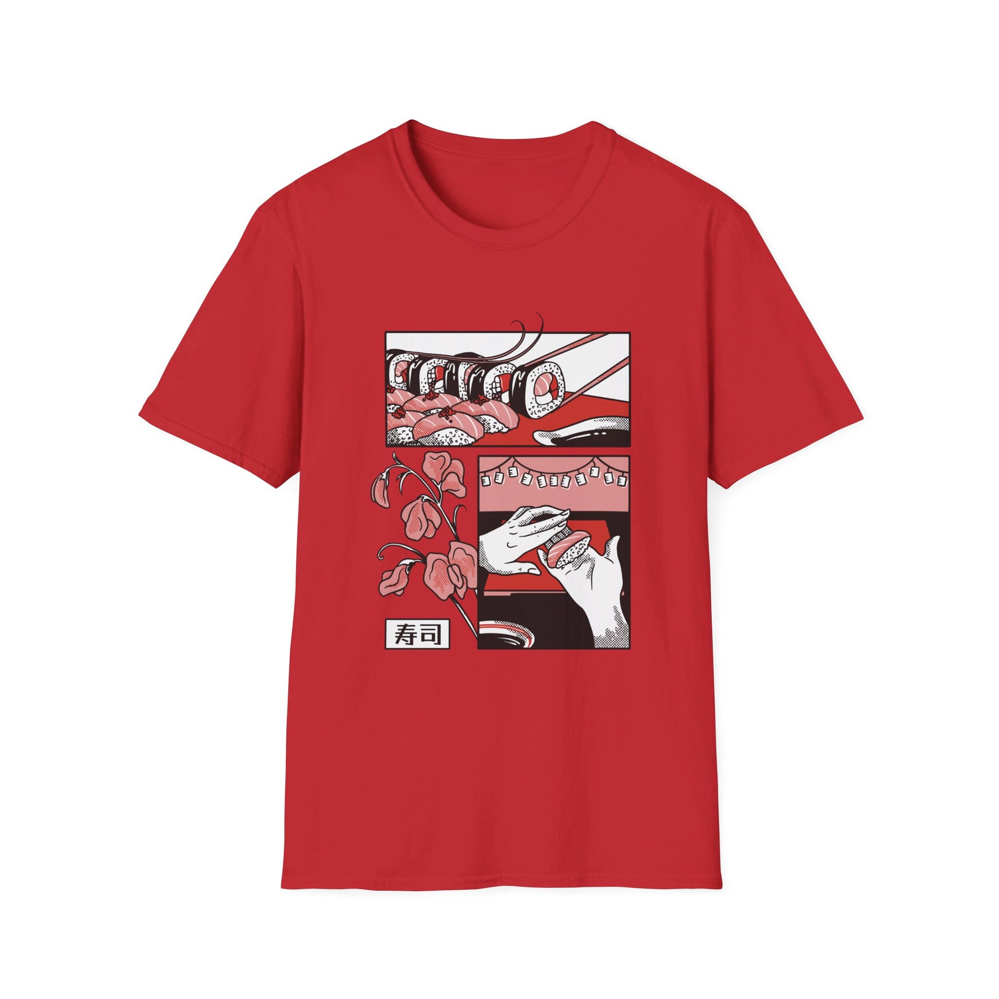 Japanese Sushi Food - Slice Of Life - Front Design - Premium Bio Unisex T-Shirt - Pure Face Streetwear