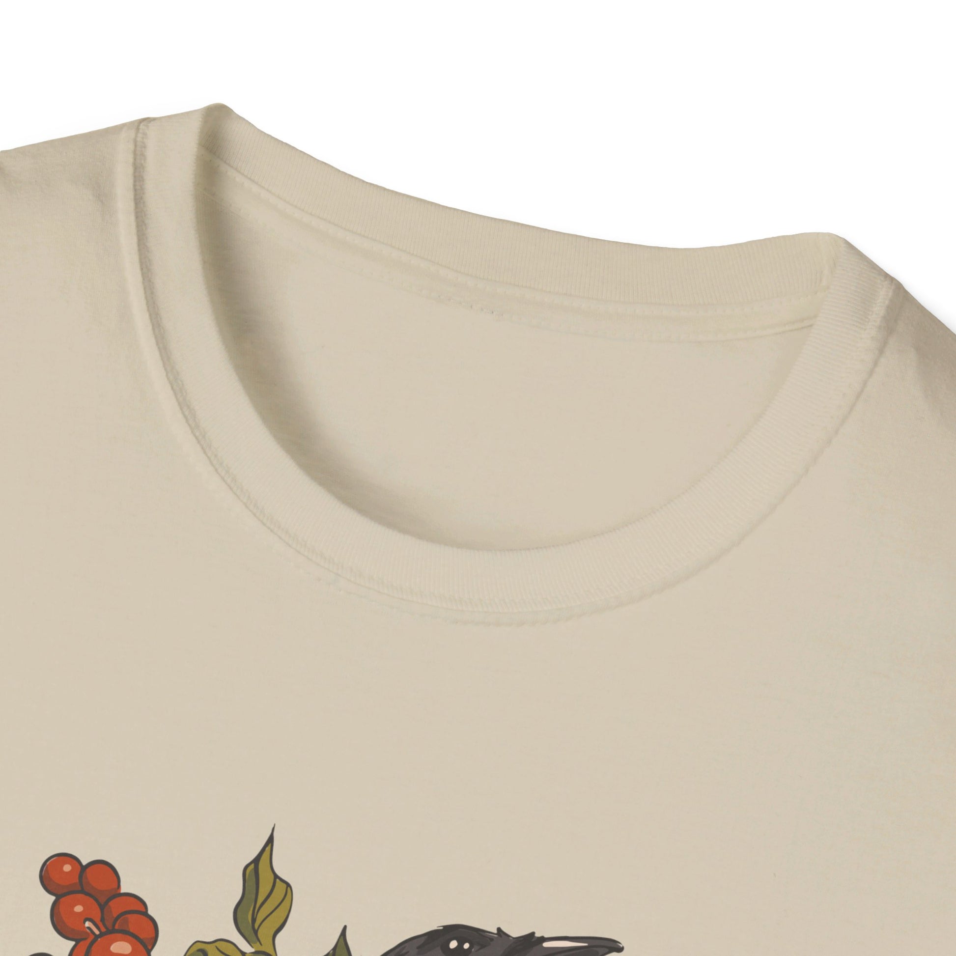 Magpie Berries - Animals In Nature - Front Design - Premium Bio Unisex T-Shirt - Pure Face Streetwear