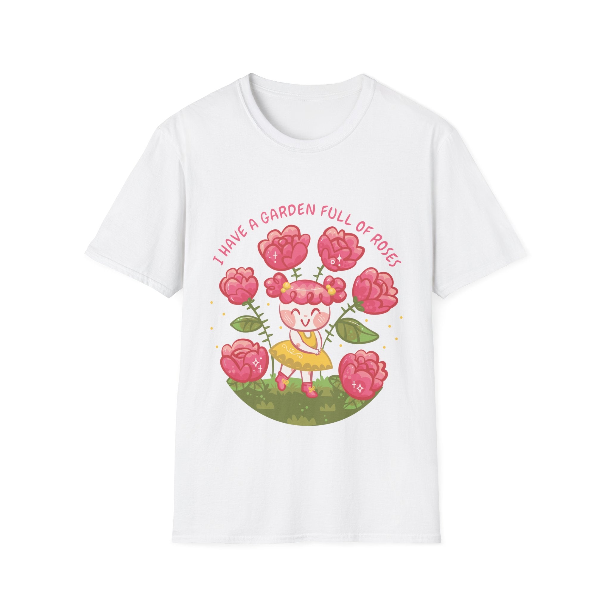 Cute Flower Girl - Floral Children - Unisex T-Shirt