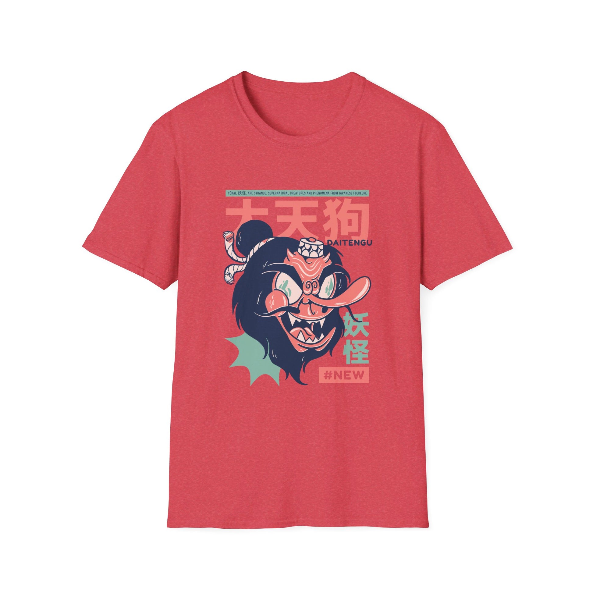 Daitengu - Japanese Yokai - Front Design - Premium Bio Unisex T-Shirt - Pure Face Streetwear