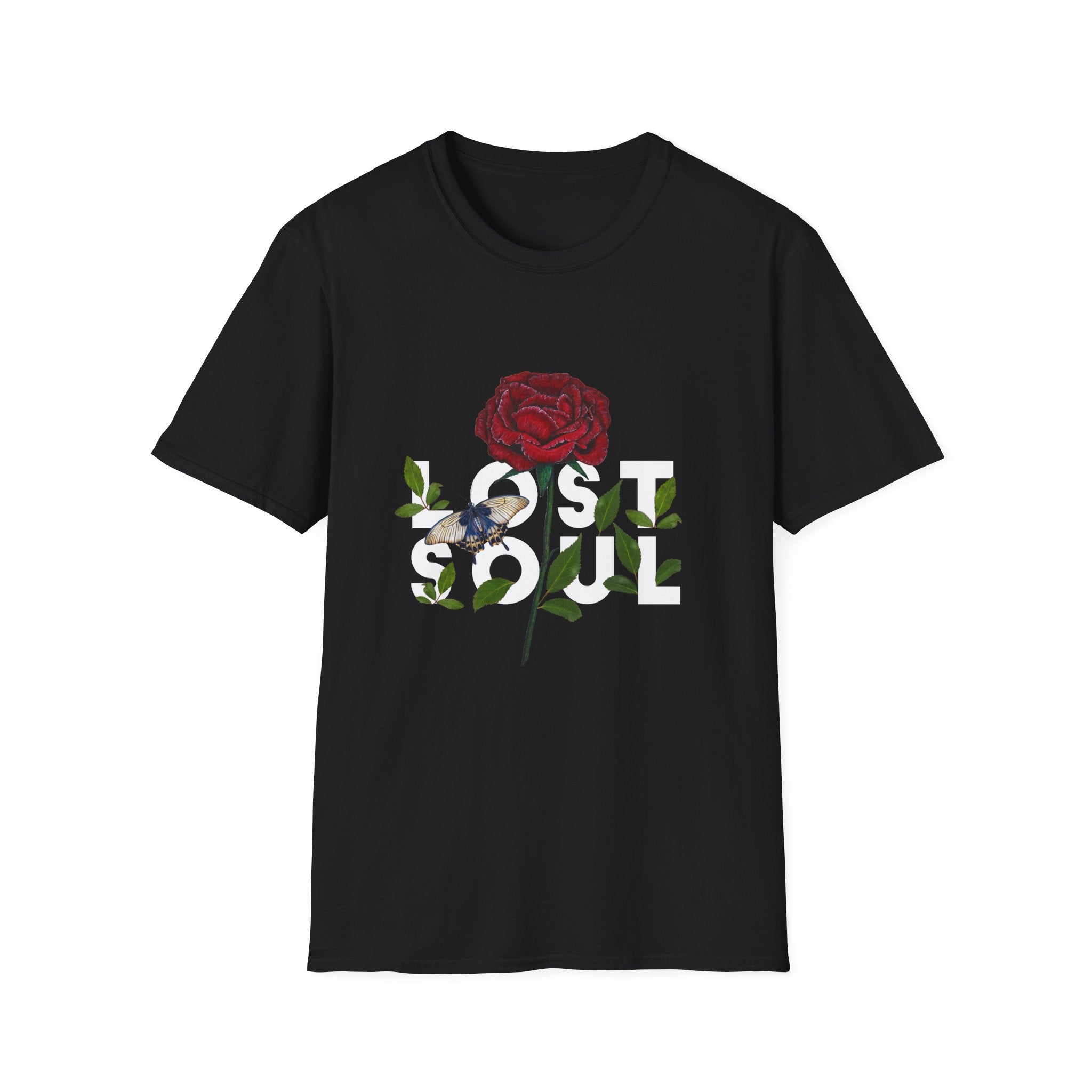 Lost Soul - Quotes with Flowers - Unisex T-Shirt