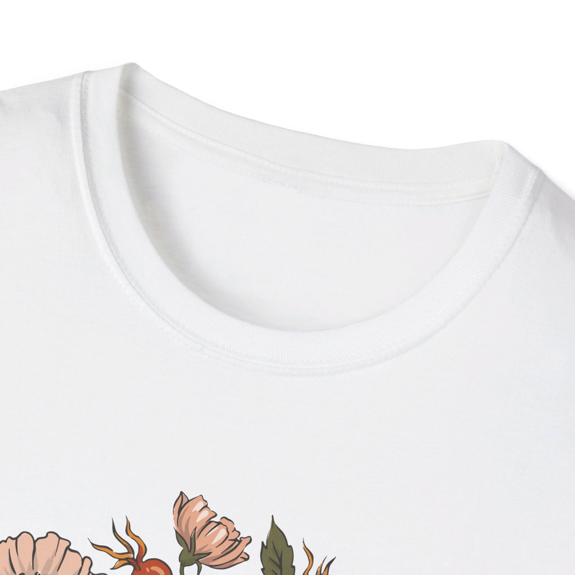 Mouse Rosehip - Animals In Nature - Front Design - Premium Bio Unisex T-Shirt - Pure Face Streetwear