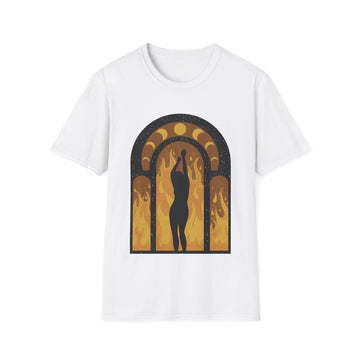 Witch Woman in a Fire - Wicked Magic Witches - Unisex T-Shirt