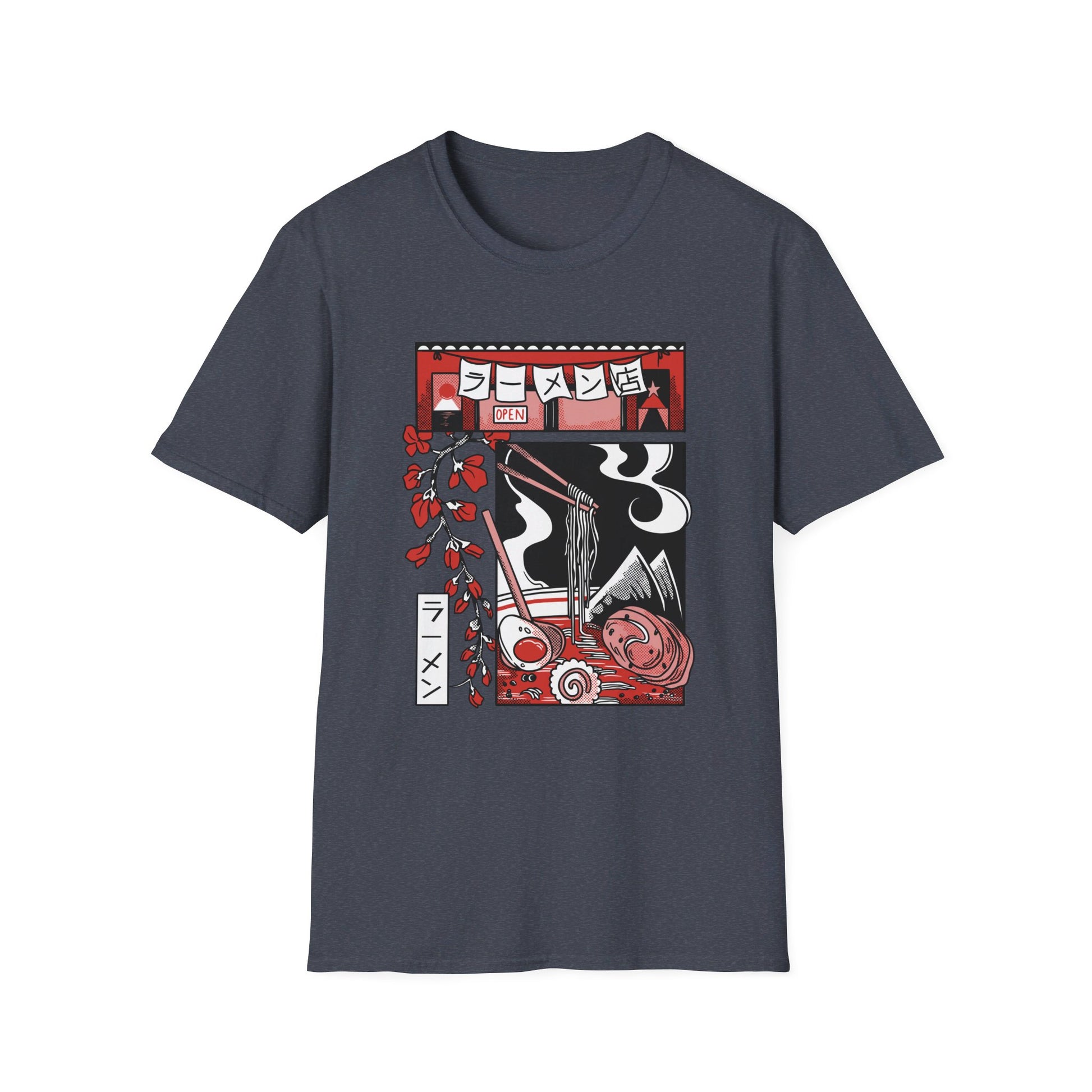 Japanese Ramen Food - Slice Of Life - Front Design - Premium Bio Unisex T-Shirt - Pure Face Streetwear