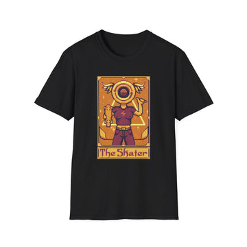 The Skater - Pixel Tarot 8 bit - Unisex T-Shirt