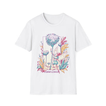 Cornflower - Flowers with Fairies - Unisex T-Shirt