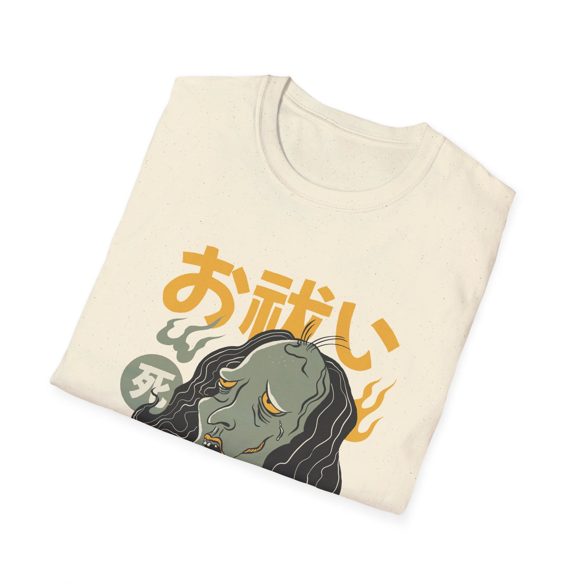 Crying Ghost - Yurei Ghost - Front Design - Premium Bio Unisex T-Shirt - Pure Face Streetwear