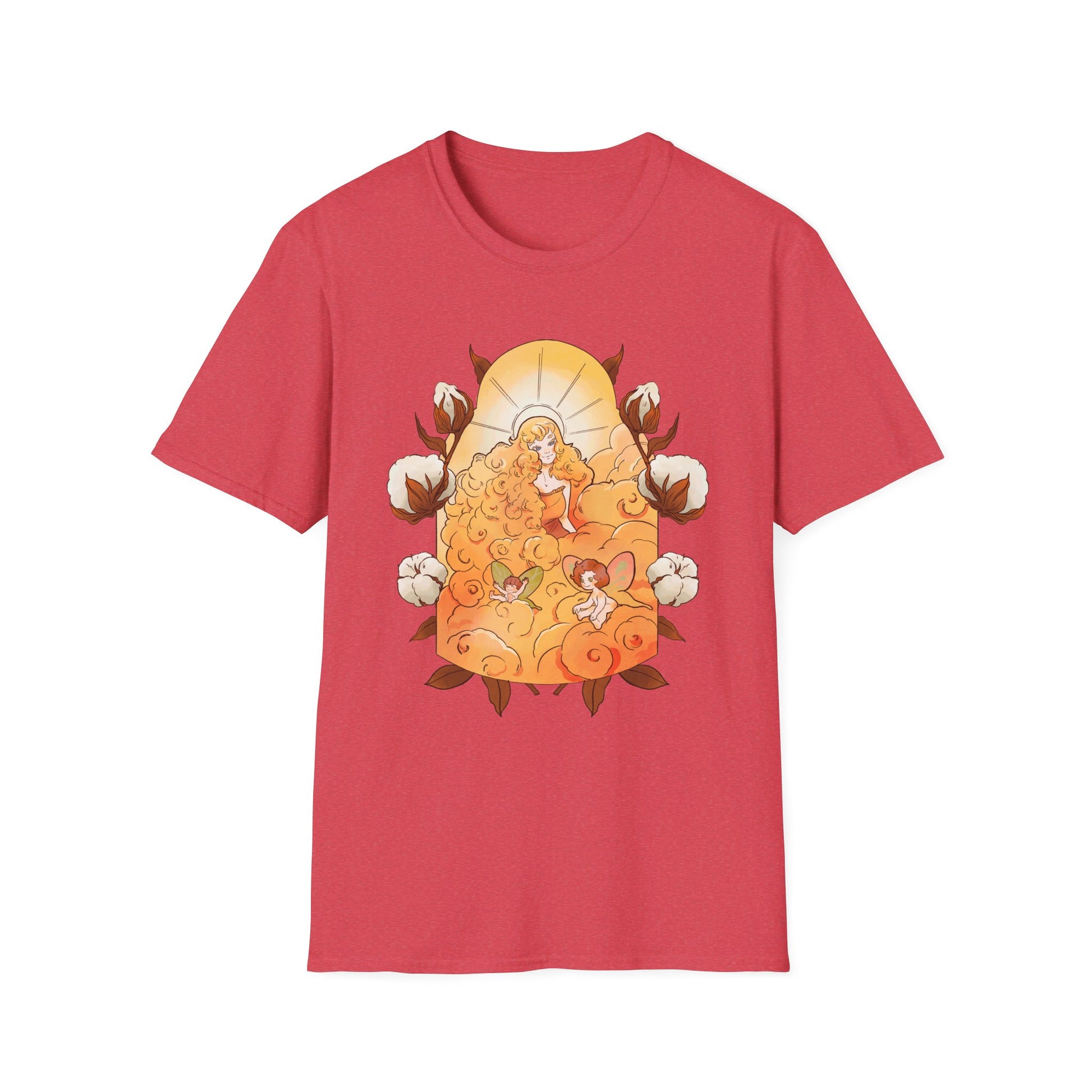 Cotton Sun Fairy - Fairy Tail World - Front Design - Premium Bio Unisex T-Shirt - Pure Face Streetwear