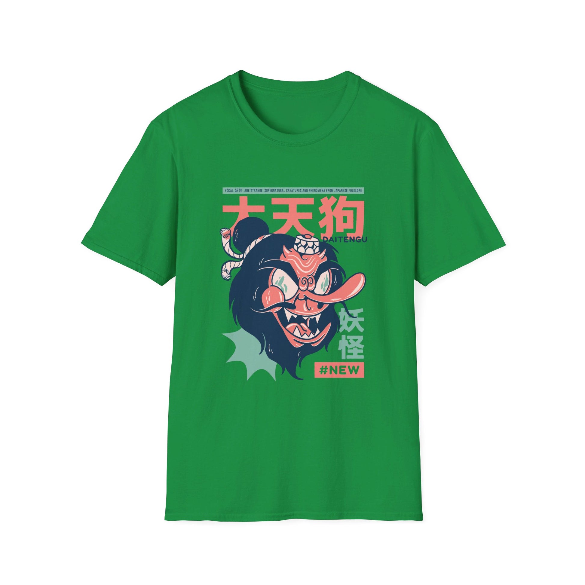 Daitengu - Japanese Yokai - Front Design - Premium Bio Unisex T-Shirt - Pure Face Streetwear