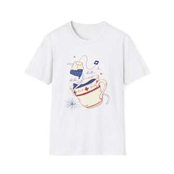 Tea drink - Retro Doodled Food - Unisex T-Shirt