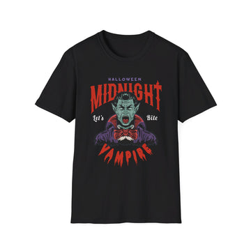 Halloween Midnight Let´s bite Vampire - Halloween - Front Design - Premium Bio Unisex T-Shirt