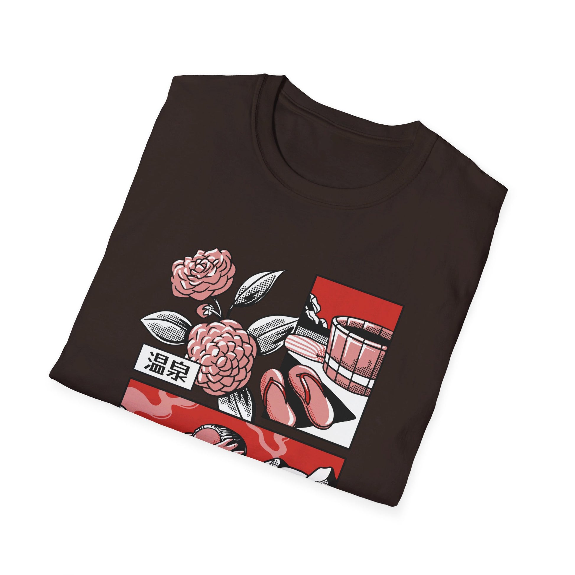 Japanese Bath Woman - Slice Of Life - Front Design - Premium Bio Unisex T-Shirt - Pure Face Streetwear