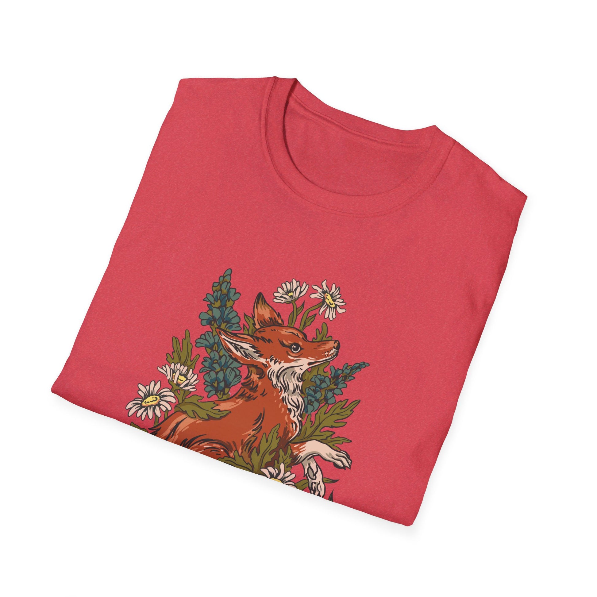 Fox Momiles - Animals In Nature - Front Design - Premium Bio Unisex T-Shirt - Pure Face Streetwear