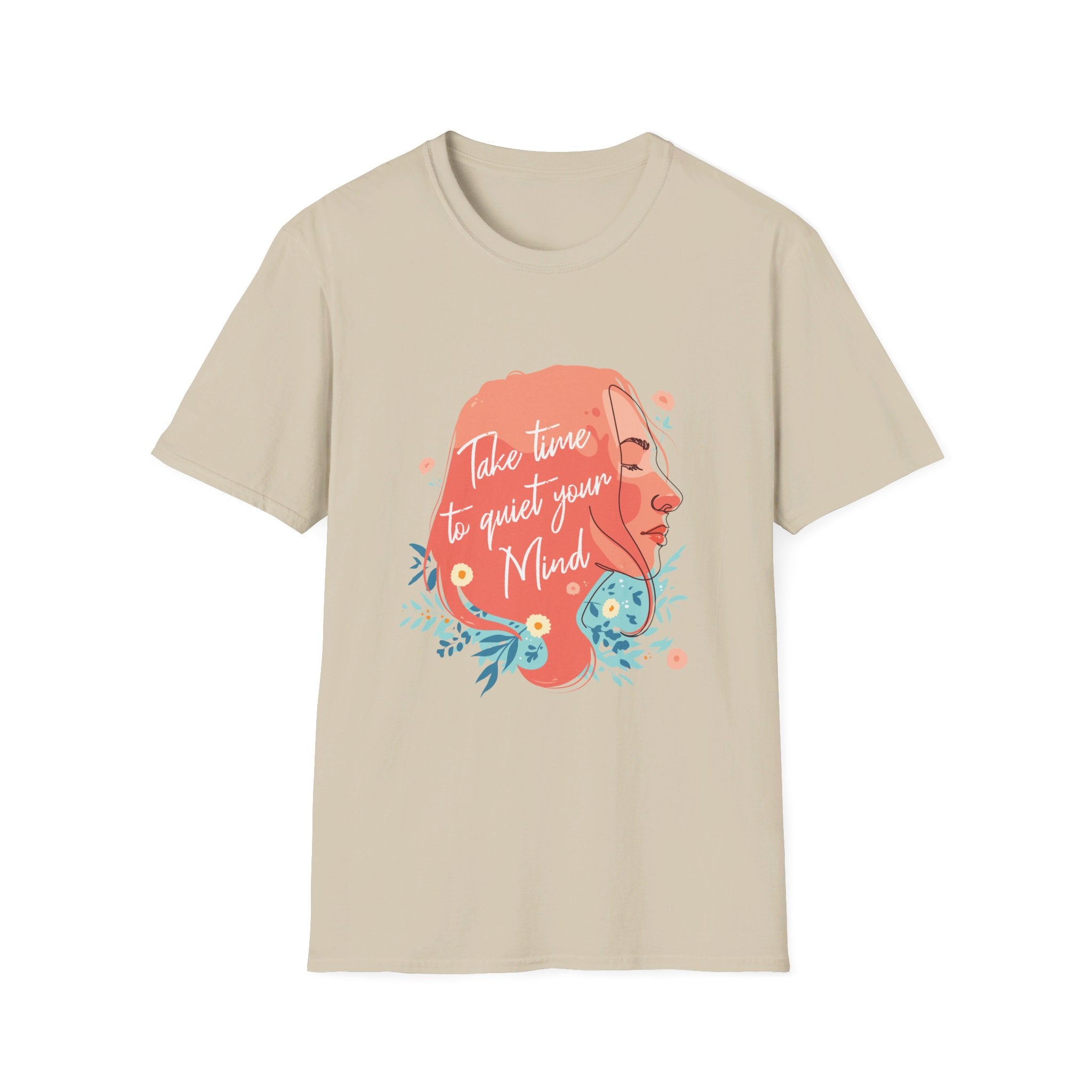 Take time to quiet your Mind - Self Worth - Front Design - Premium Bio Unisex T-Shirt