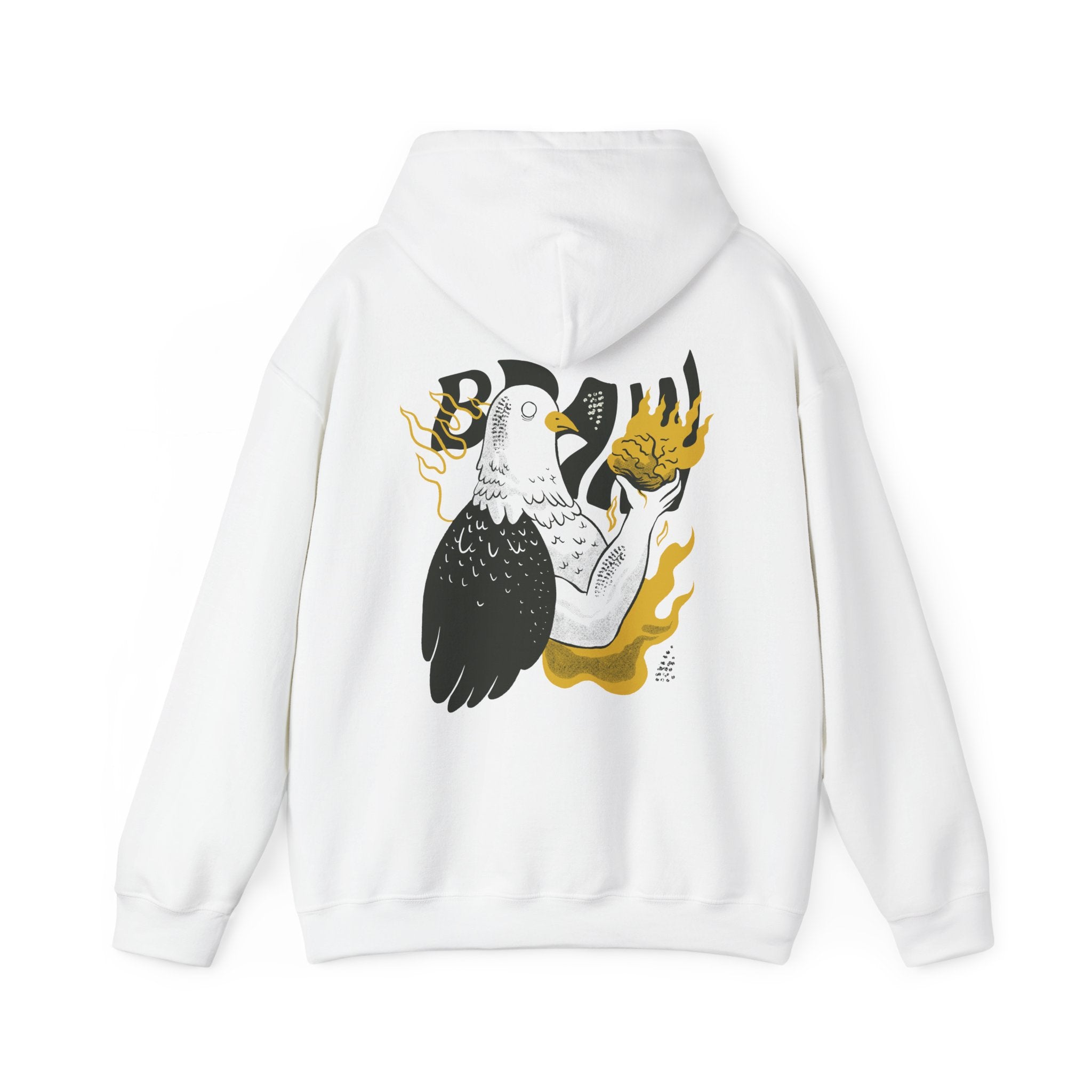 Bizarre Pigeon Bird - Half Animal Alf Human - Unisex Hoodie