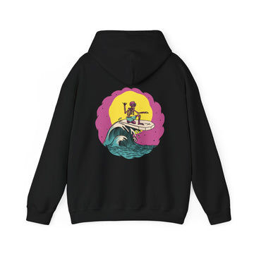 Skeleton surfing - Summer Skulls - Unisex Hoodie