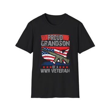 Proud Grandson of WWII Veteran - Veteran - Unisex T-Shirt