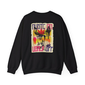 Breakdance - Urban Graffiti - Back Design - Premium Unisex Heavy Blend™ Crewneck Sweatshirt