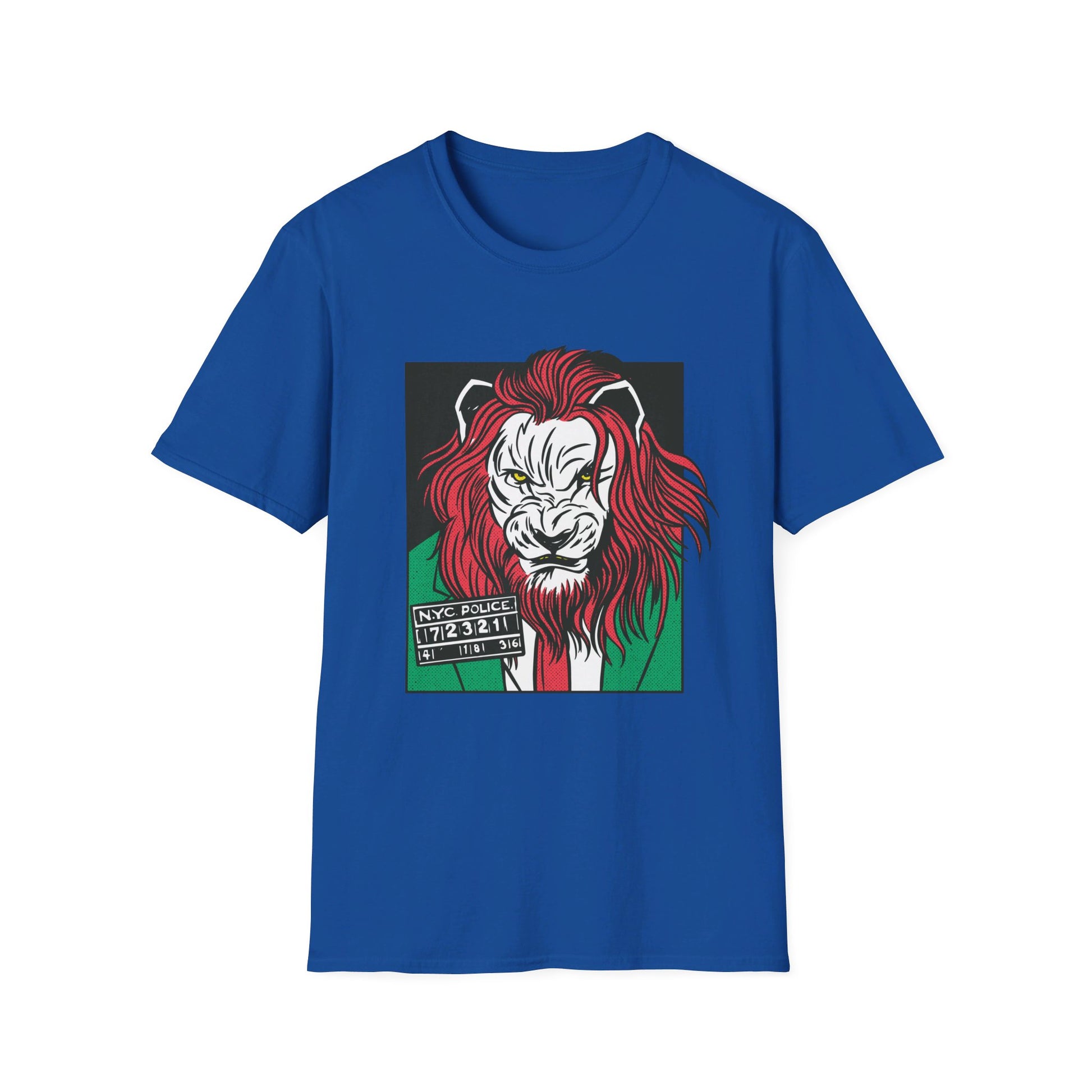 Lion Gangster - Comic Mafia - Front Design - Premium Bio Unisex T-Shirt - Pure Face Streetwear