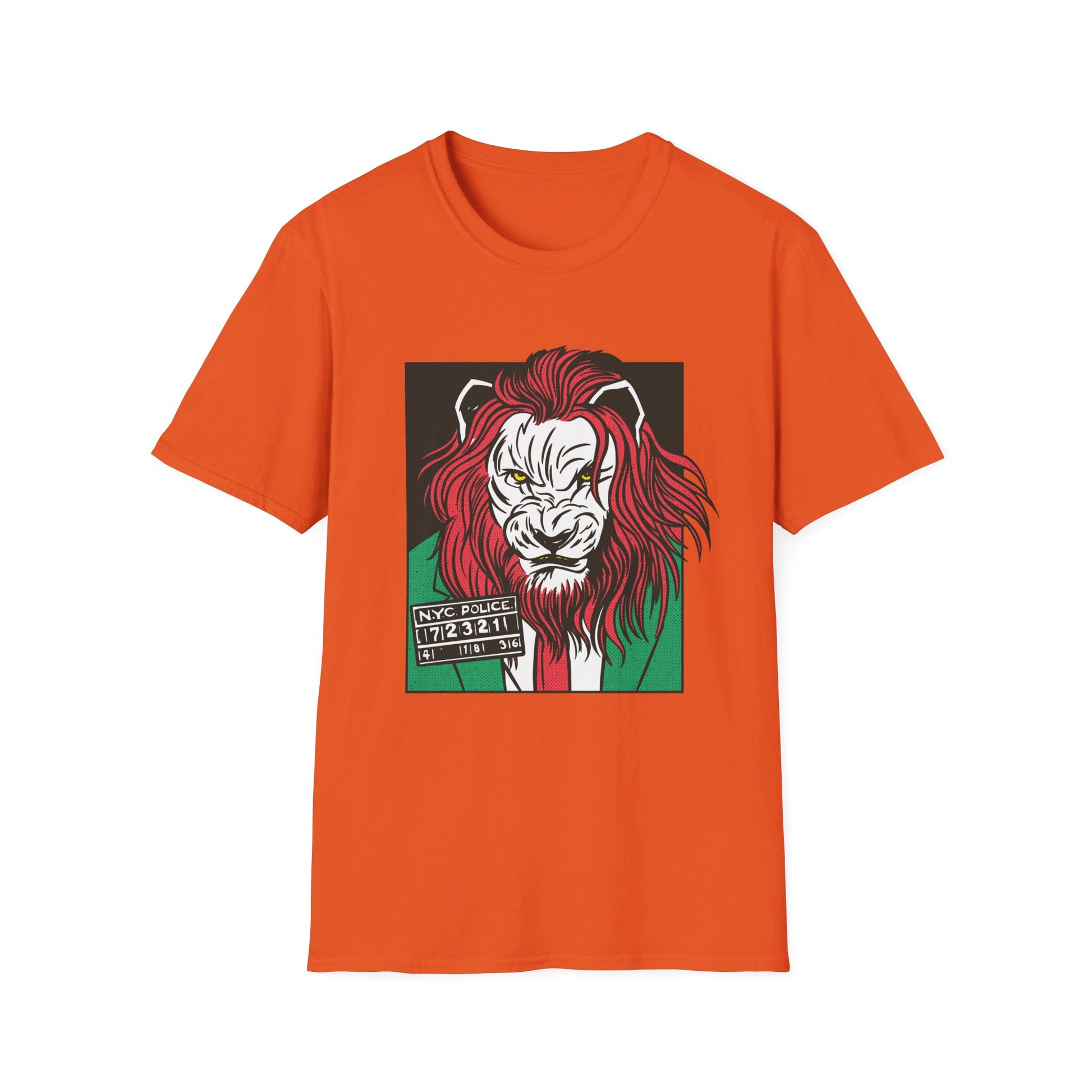 Lion Gangster - Comic Mafia - Front Design - Premium Bio Unisex T-Shirt - Pure Face Streetwear