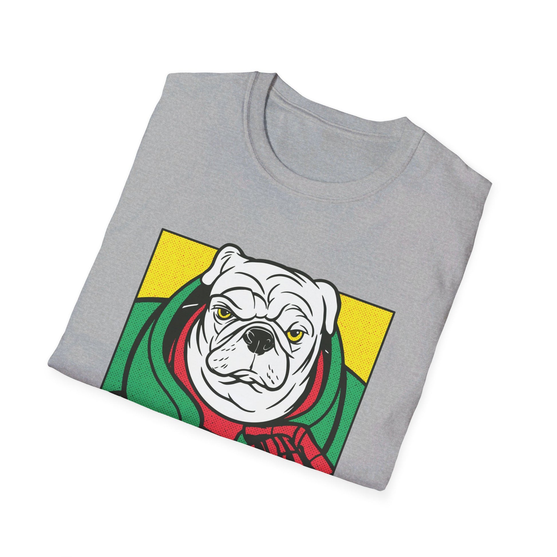 Pug Angry Dog - Comic Mafia - Front Design - Premium Bio Unisex T-Shirt - Pure Face Streetwear