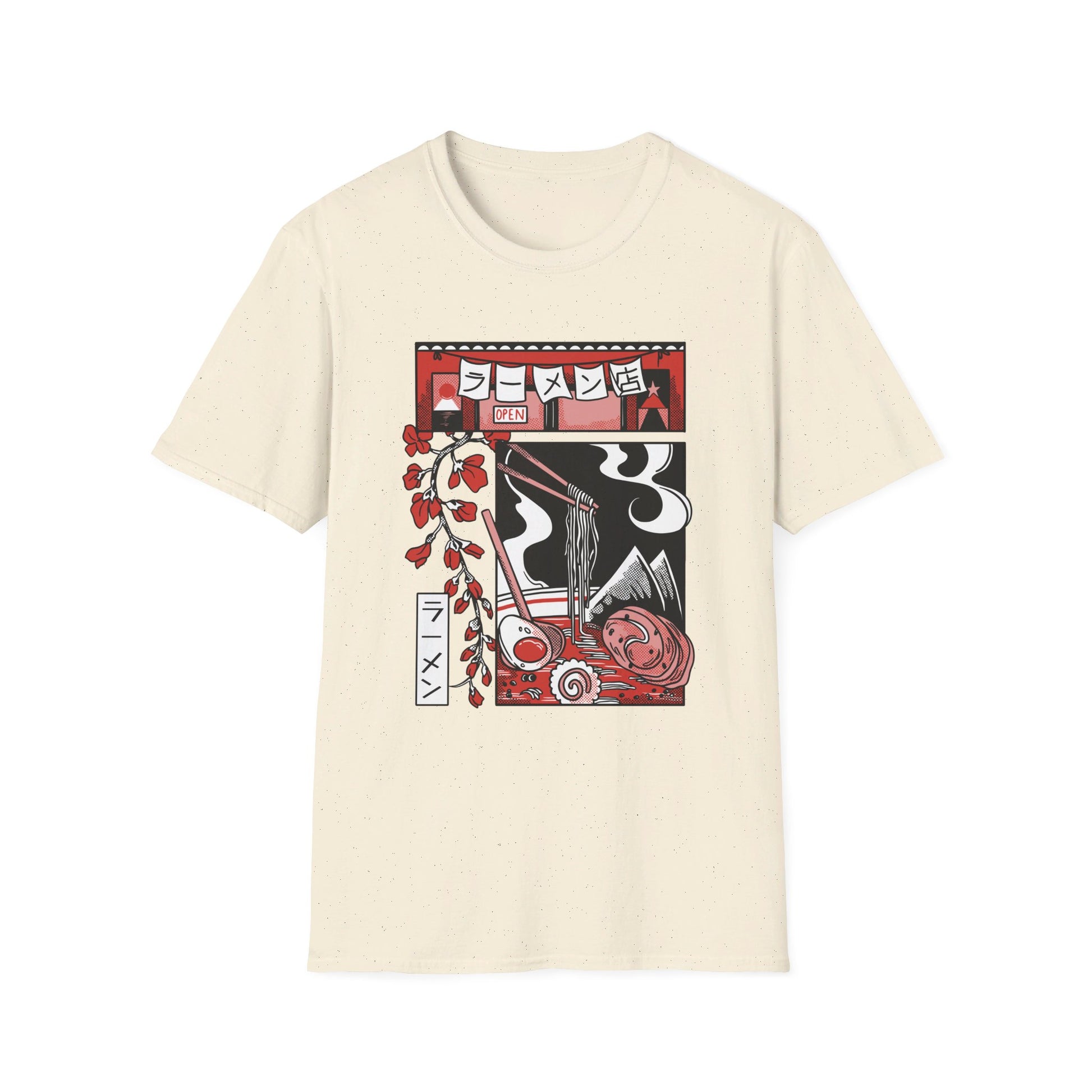 Japanese Ramen Food - Slice Of Life - Front Design - Premium Bio Unisex T-Shirt - Pure Face Streetwear