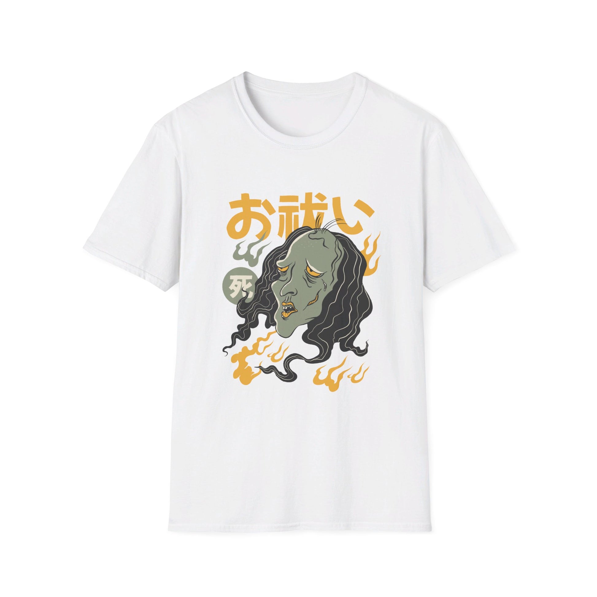 Crying Ghost - Yurei Ghost - Front Design - Premium Bio Unisex T-Shirt - Pure Face Streetwear