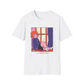 Girl in Window - Cozy at Home - Front Design - Premium Bio Unisex T-Shirt - Pure Face Streetwear