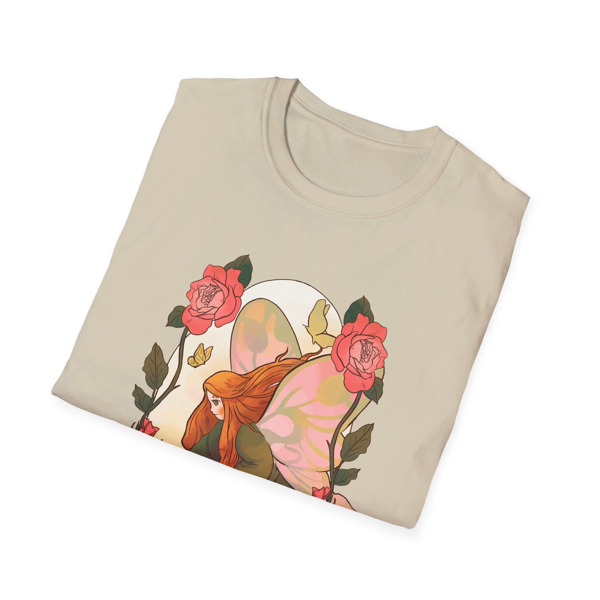 Rose Fairy - Fairy Tail World - Front Design - Premium Bio Unisex T-Shirt - Pure Face Streetwear