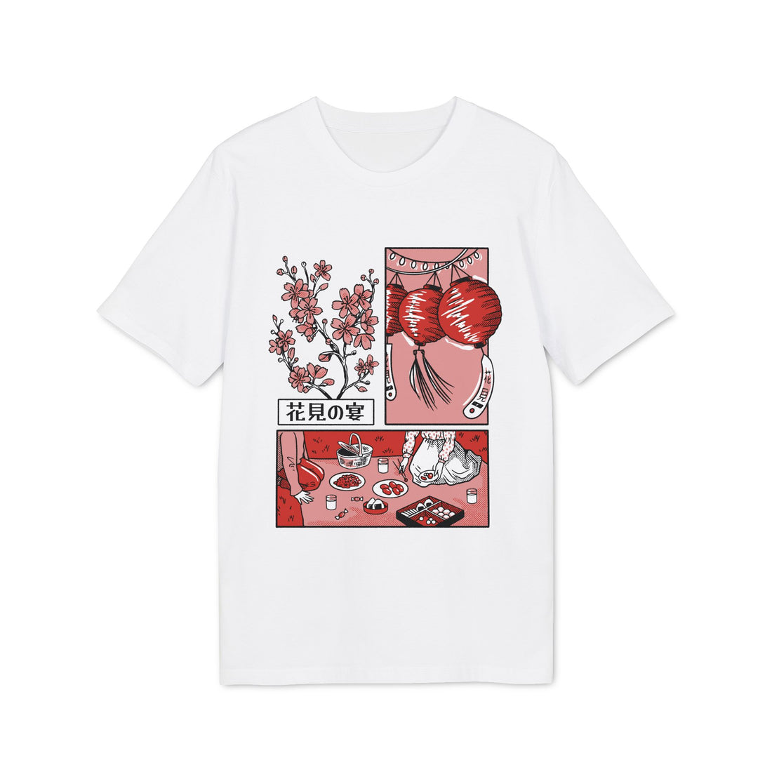 Japanisches Kirschblütenfest - Slice Of Life - Premium Unisex T-Shirt Front Print