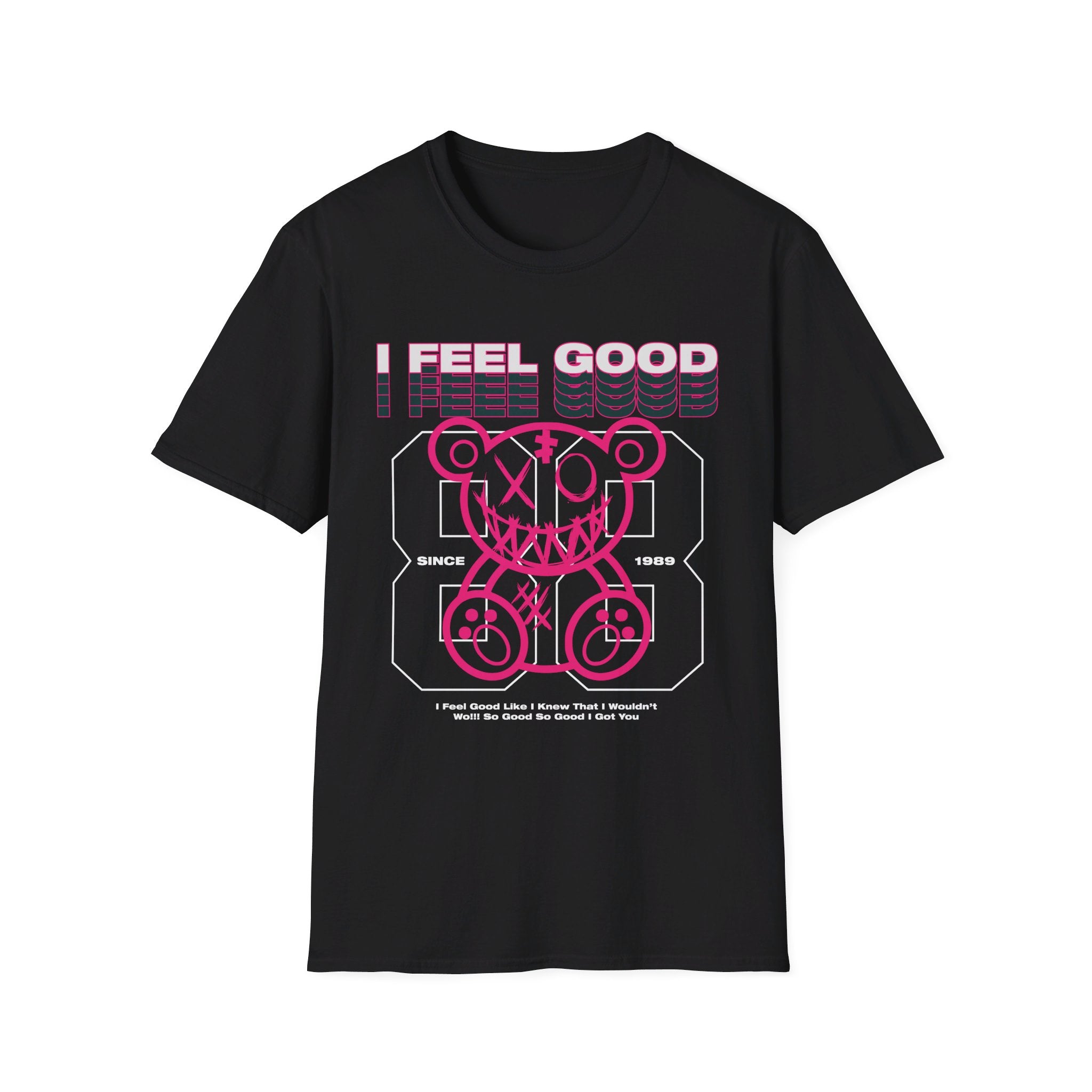 I feel Good Bear - Streetwear - Joker Edition - Front Design - Premium Bio Unisex T-Shirt