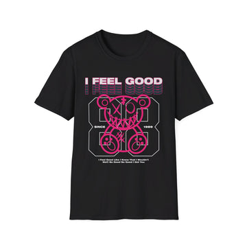 I feel Good Bear - Streetwear - Joker Edition - Front Design - Premium Bio Unisex T-Shirt