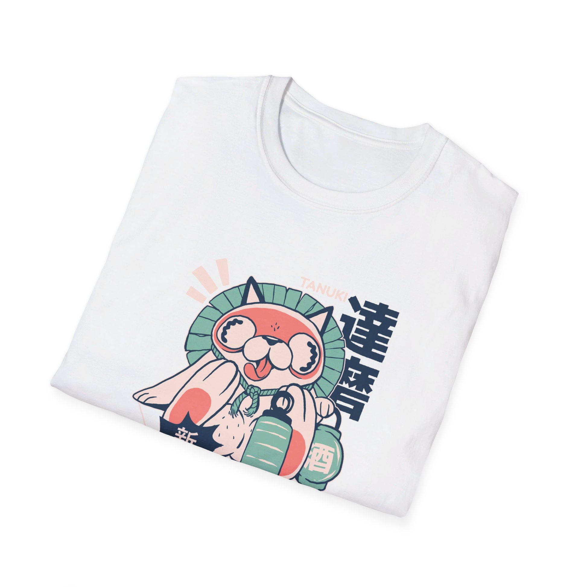 Tanuki - Japanese Yokai - Front Design - Premium Bio Unisex T-Shirt - Pure Face Streetwear