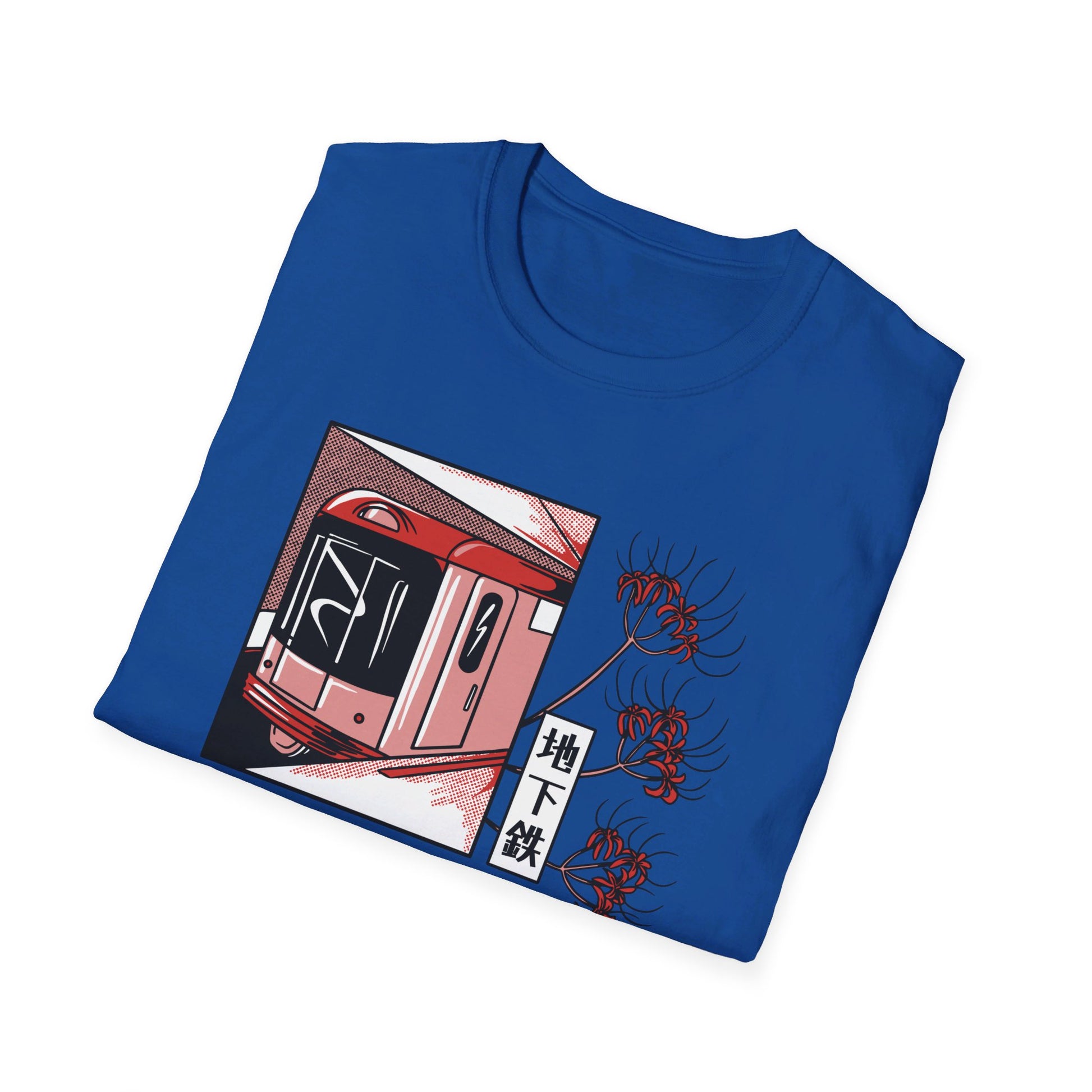 Japanese Metro Train - Slice Of Life - Front Design - Premium Bio Unisex T-Shirt - Pure Face Streetwear