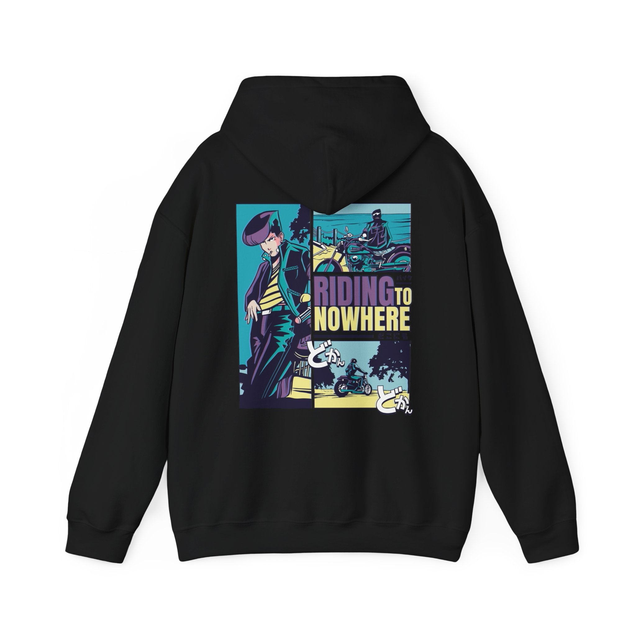 Riding to nowhere Anime - Anime Vaporwave - Unisex Hoodie