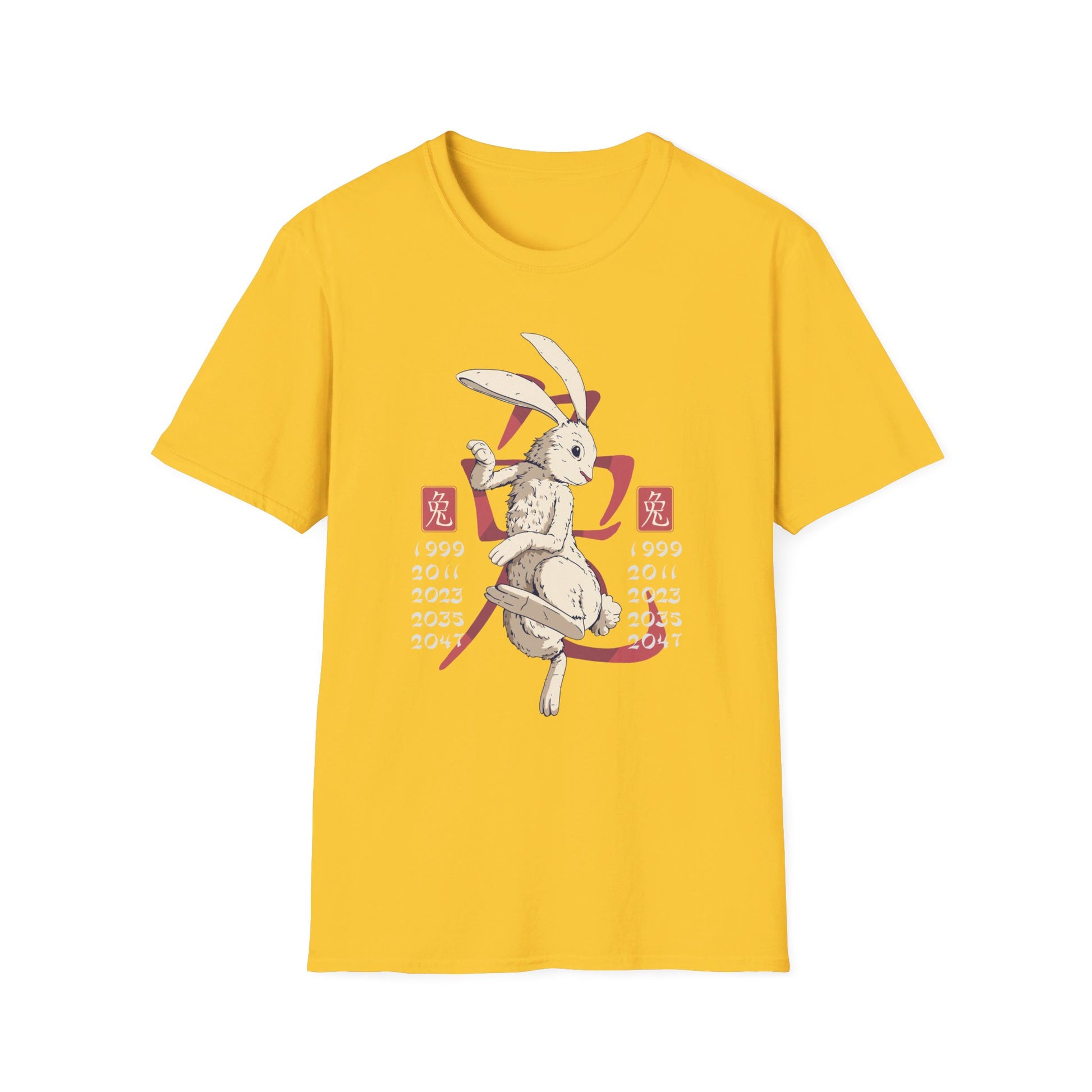 Rabbit - Chinese Zodiac Anime - Front Design - Premium Bio Unisex T-Shirt - Pure Face Streetwear