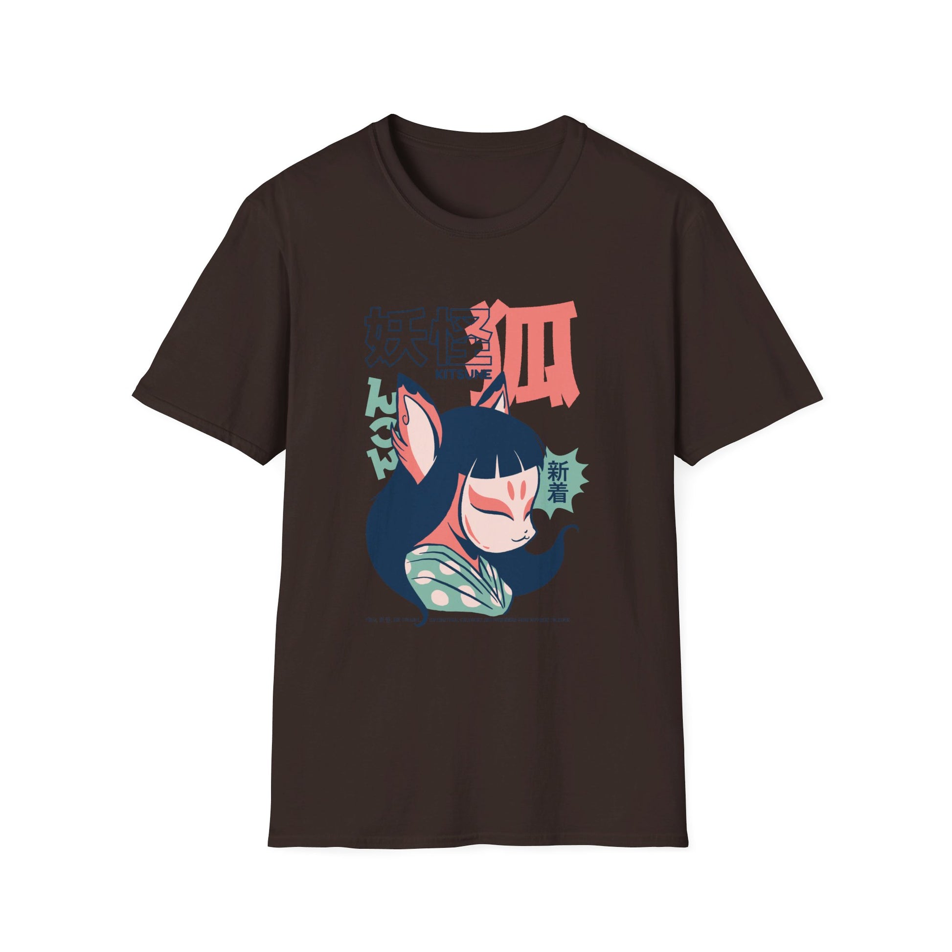 Kitsune - Japanese Yokai - Front Design - Premium Bio Unisex T-Shirt - Pure Face Streetwear