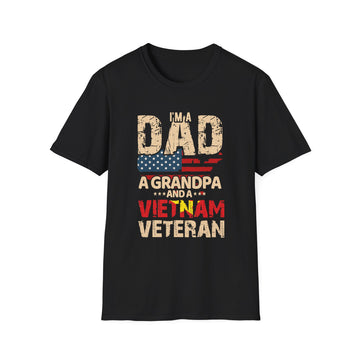 I´m a Dad a Grandpa and a Vietnam Veteran - Veteran - Front Design - Premium Bio Unisex T-Shirt