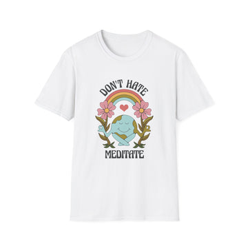 Hippie Retro don´t hate meditate - Hippie Retro - Unisex T-Shirt