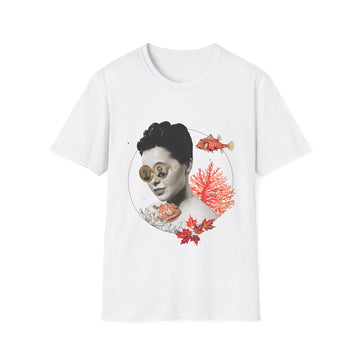 Coral - Quirky Collage - Unisex T-Shirt - Front Print